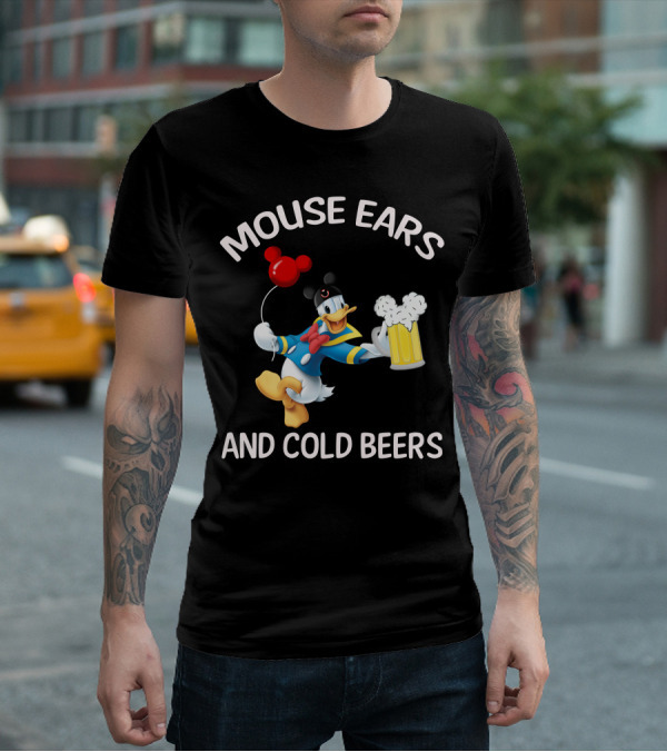 Mouse Ears And Cold Beers Donald Duck T-Shirt
