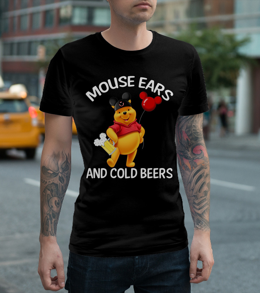 Mouse Ears And Cold Beers Balloon And Mug T-Shirt