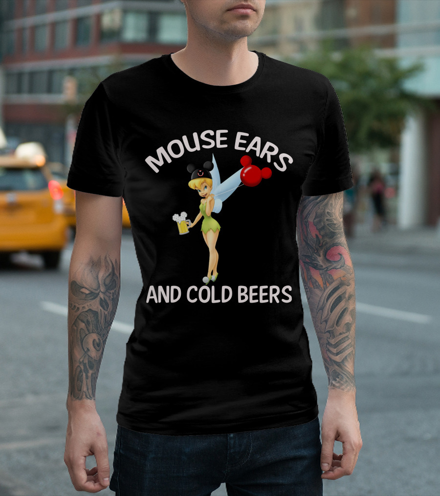 Mouse Ears And Cold Beers Tinker Bell T-Shirt