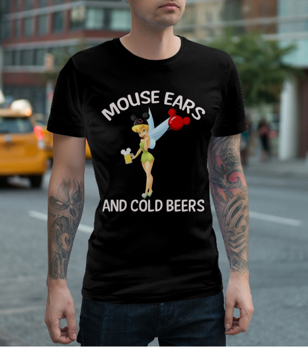 Mouse Ears And Cold Beers Tinker Bell T-Shirt