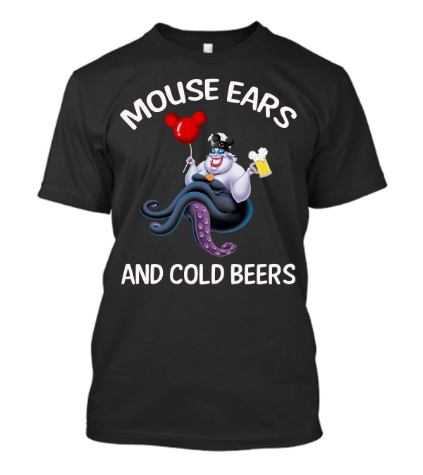 Mouse Ears And Cold Beers Ursula Balloon Beer Mug T-Shirt