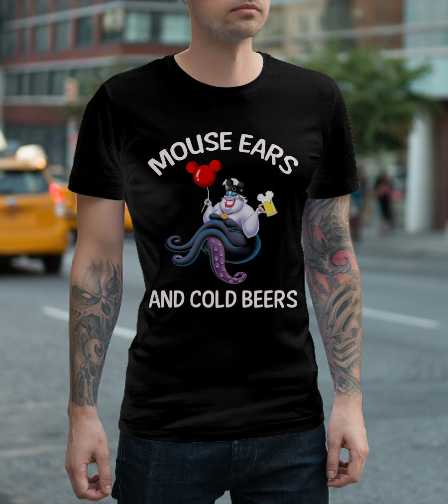 Mouse Ears And Cold Beers Ursula Balloon Beer Mug T-Shirt