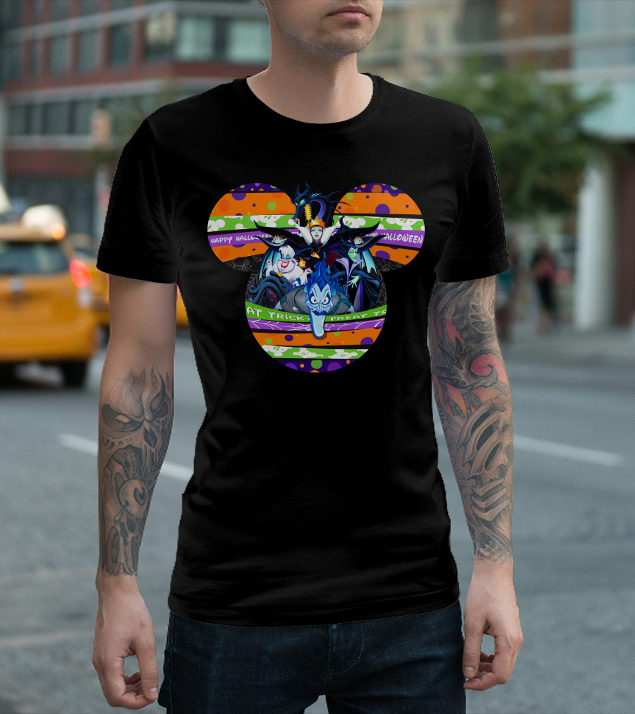 Happy Halloween Trick or Treat Villains T-Shirt