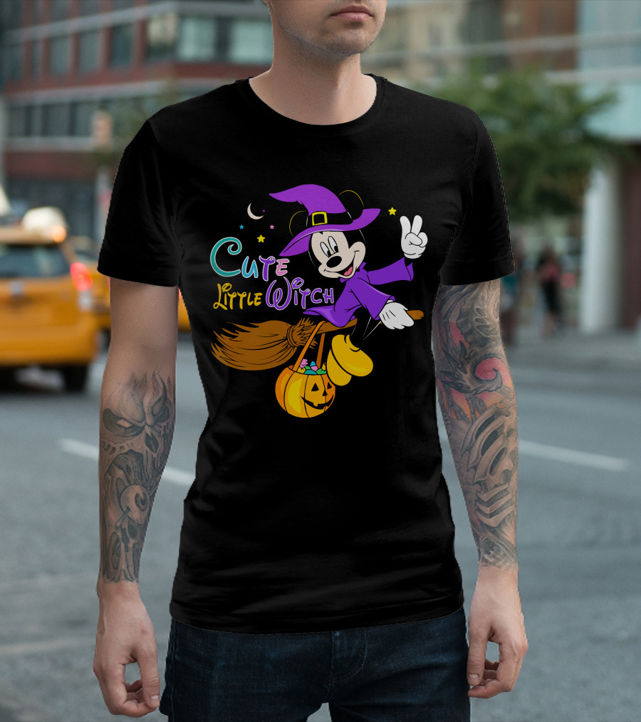 Cute Little Witch Halloween T-Shirt