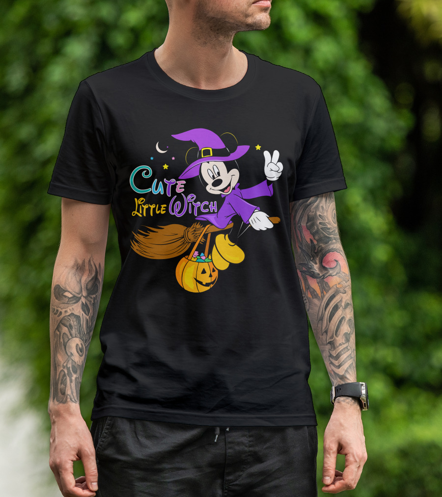 Cute Little Witch Halloween T-Shirt