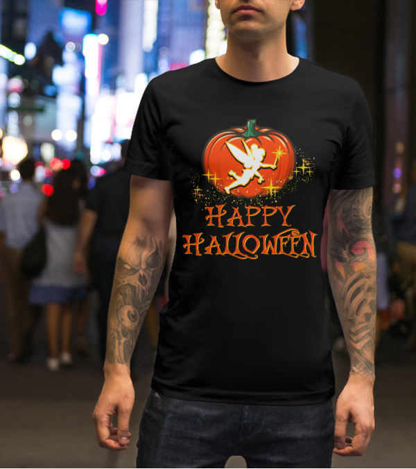 Happy Halloween Pumpkin Fairy Wand Sparkles T-Shirt