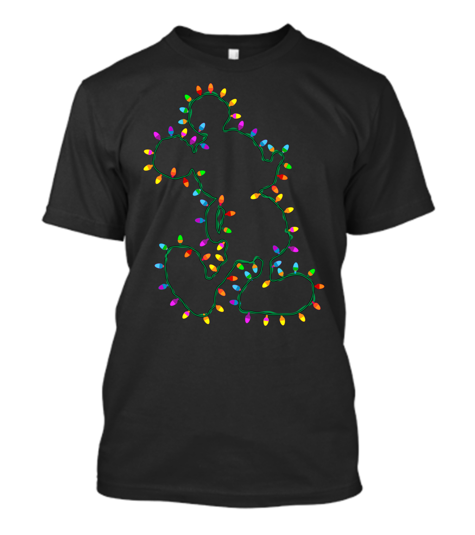 Merry Christmas Mickey Mouse Lights T-Shirt
