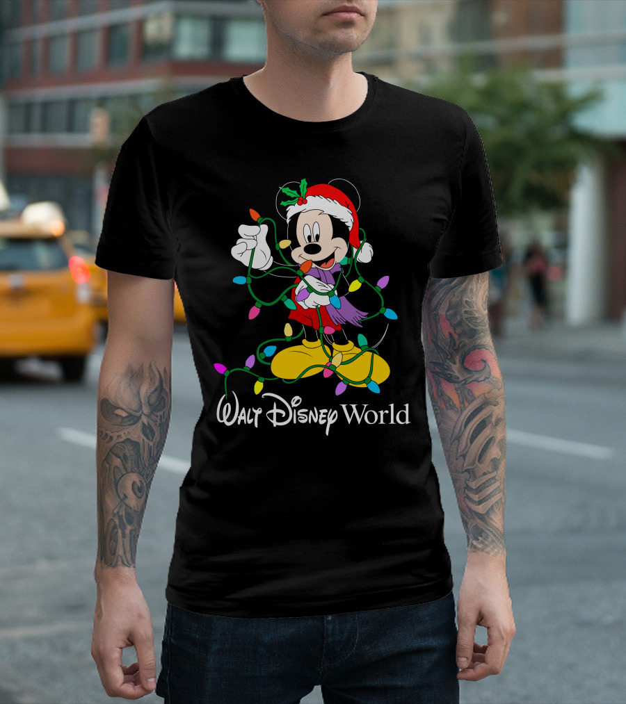 Walt Disney World Mickey Mouse Christmas Lights T-Shirt