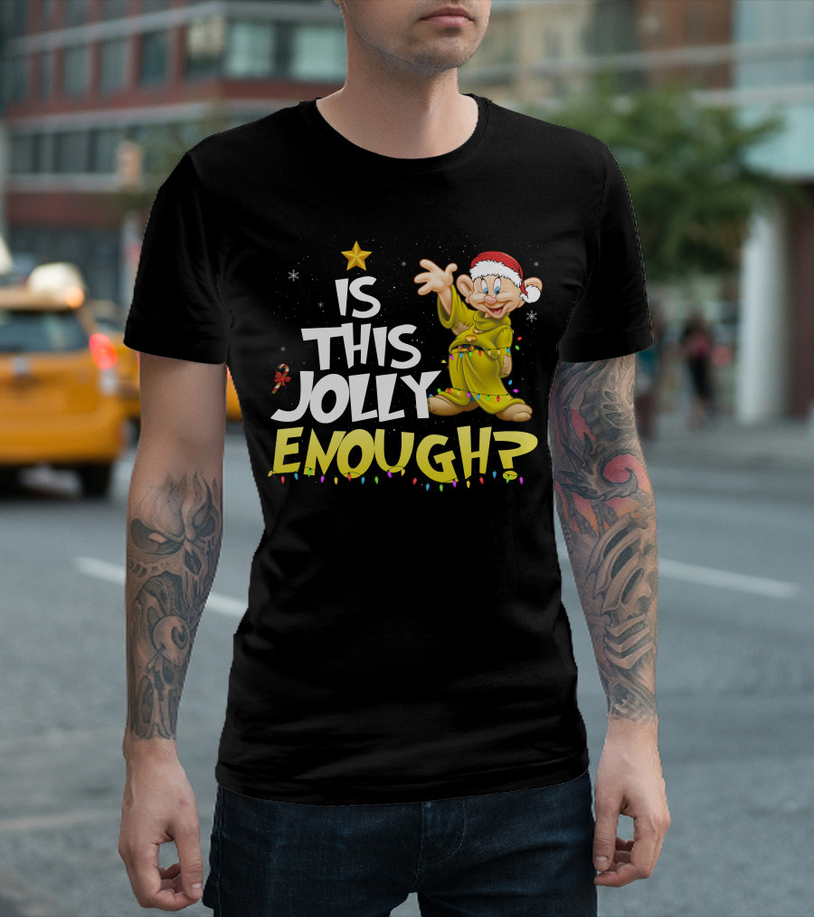 Is This Jolly Enough Dopey Christmas Lights T-Shirt