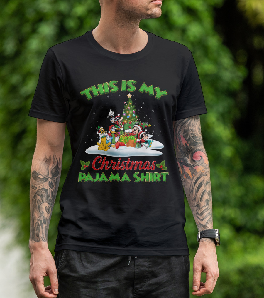 This Is My Christmas Pajama Shirt Mickey And Friend Christmas T-Shirt