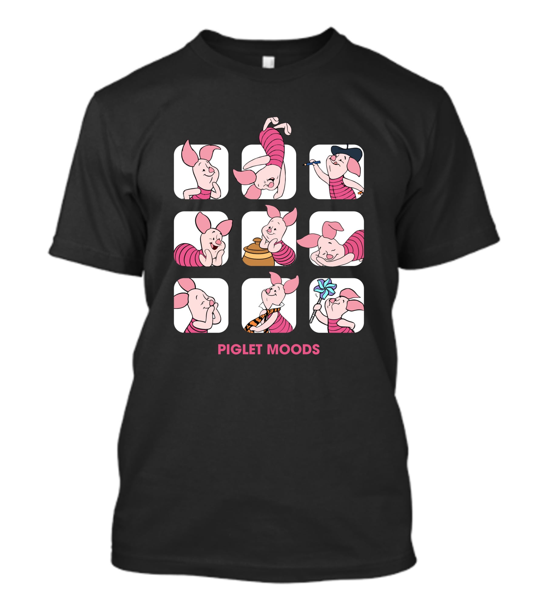 Piglet Moods Playful Expressions T-Shirt