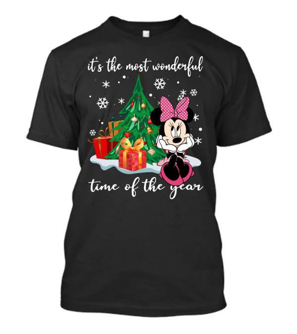 Minnie Mouse Christmas It's The Most Wonderful Time Of The Year T-Shirt