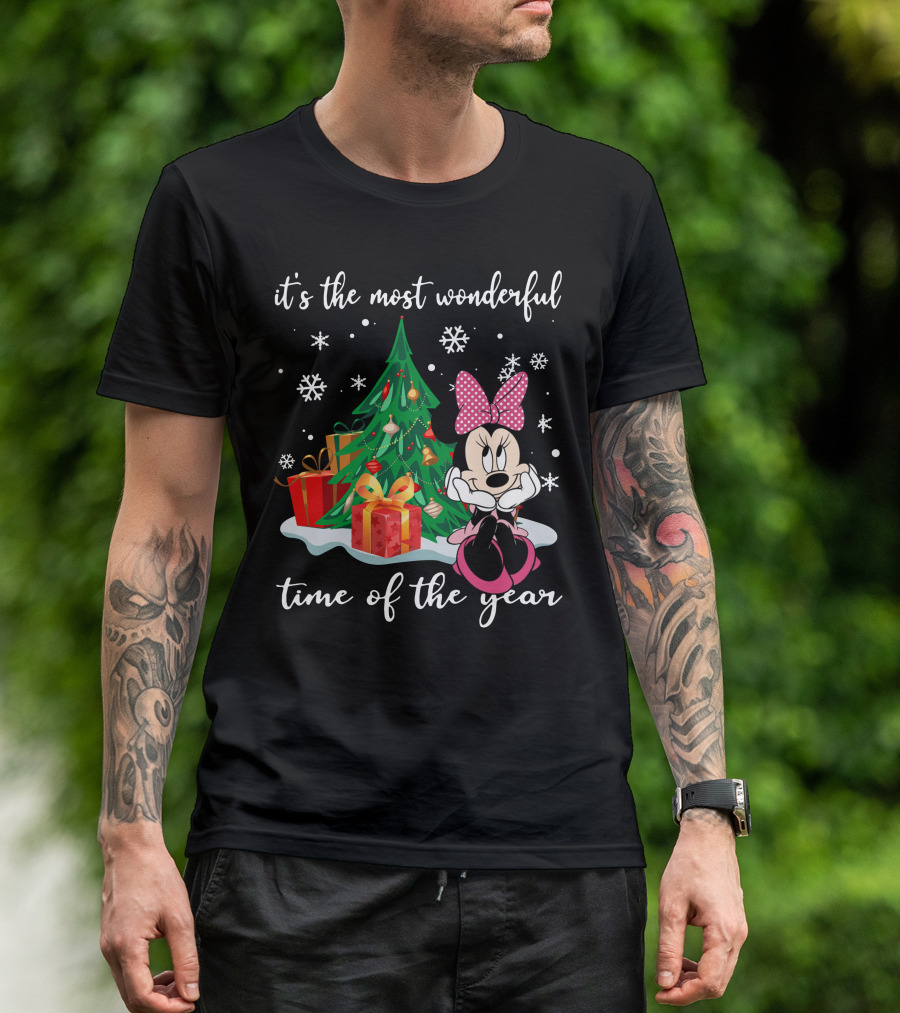 Minnie Mouse Christmas It's The Most Wonderful Time Of The Year T-Shirt