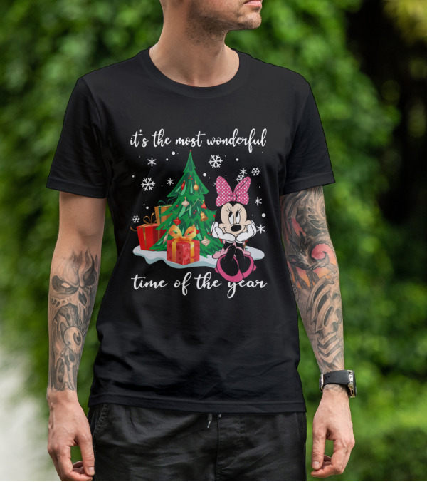 Minnie Mouse Christmas It's The Most Wonderful Time Of The Year T-Shirt