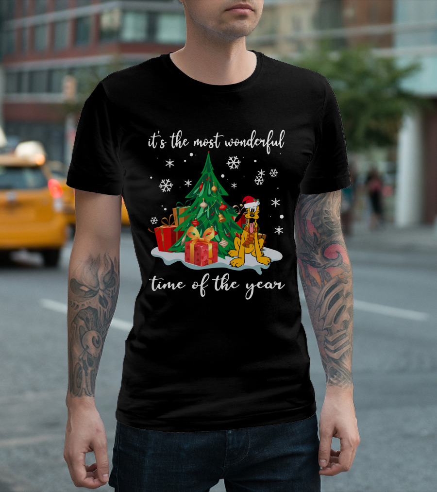 It's The Most Wonderful Time Of The Year Christmas Pluto T-Shirt