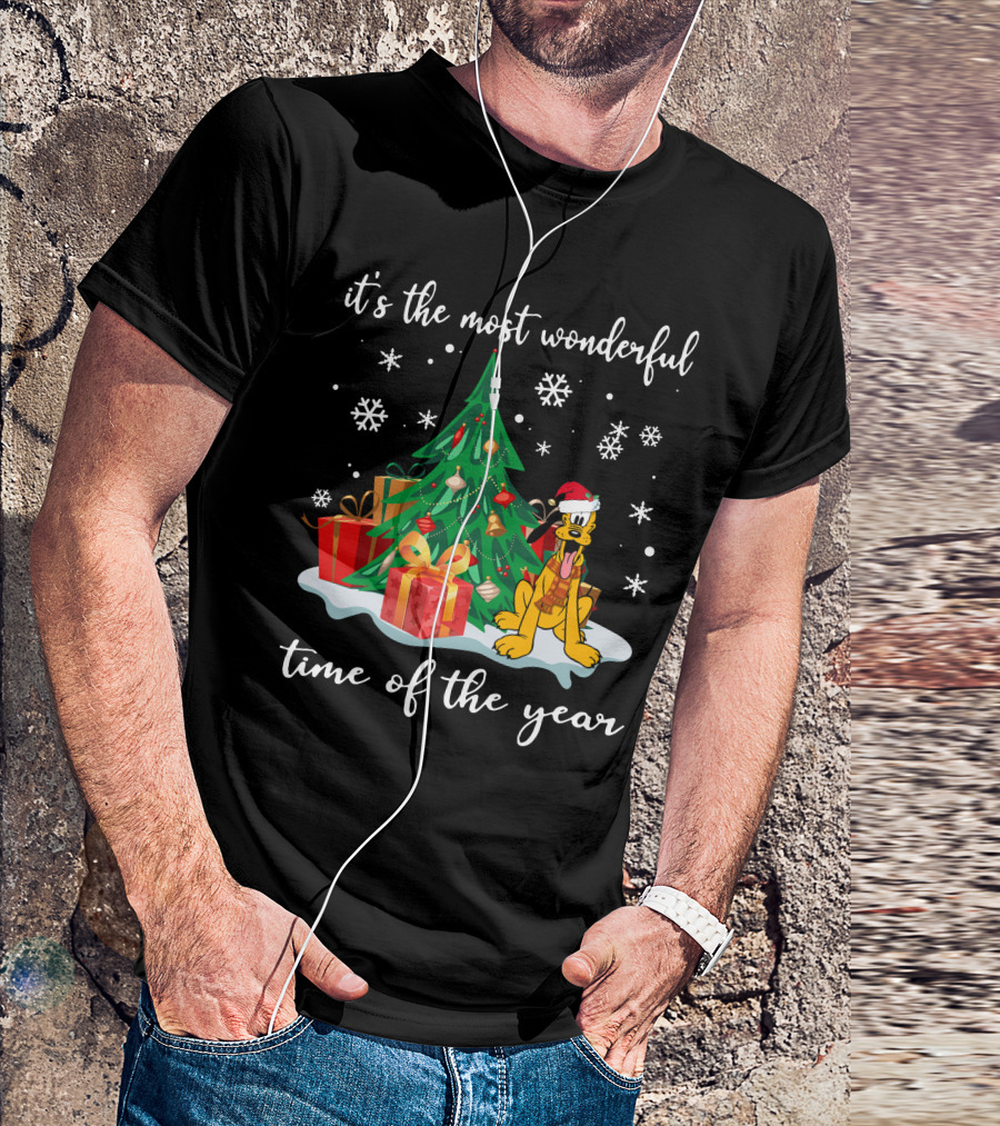 It's The Most Wonderful Time Of The Year Christmas Pluto T-Shirt