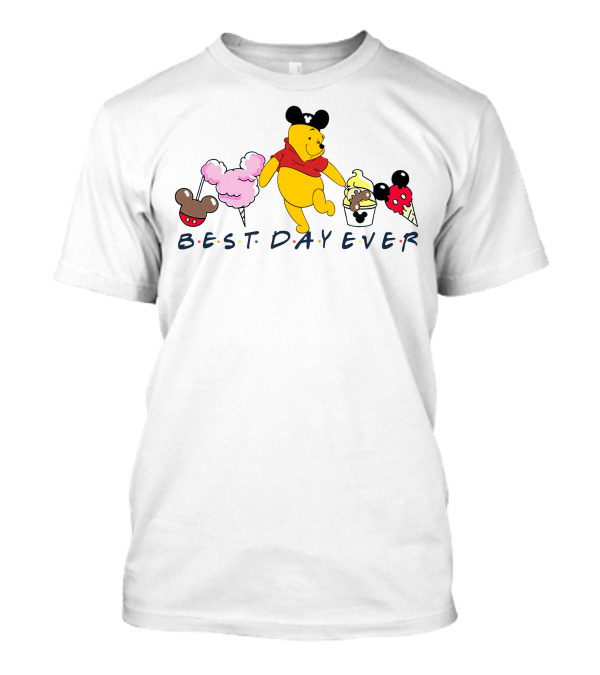 Best Day Ever Pooh Mickey Mouse Ears Ice Cream Treats T-Shirt