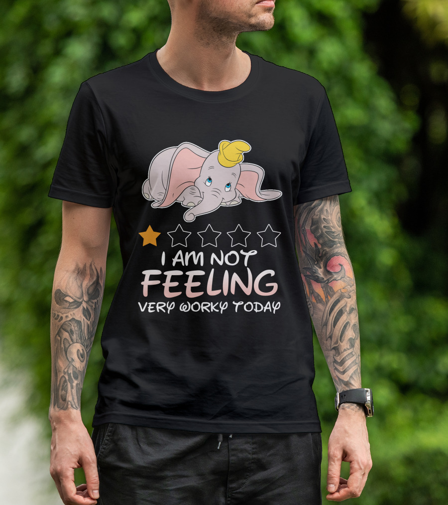 Dumbo One Star I Am Not Feeling Very Worky Today T-Shirt