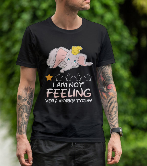 Dumbo One Star I Am Not Feeling Very Worky Today T-Shirt