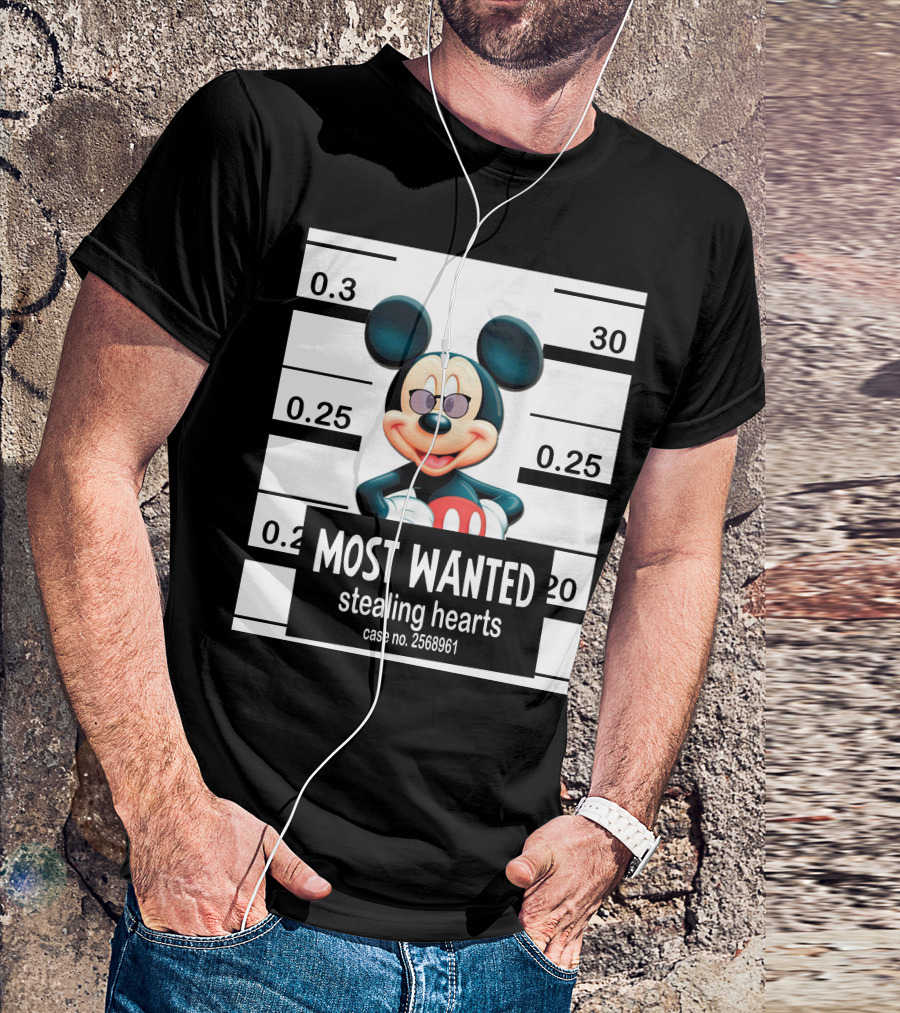 Mickey Most Wanted Stealing Hearts Case No. 2568961 T-Shirt
