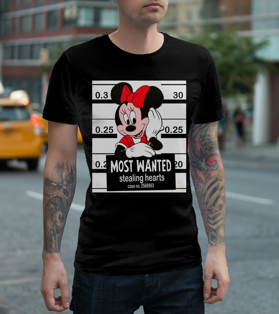 Minnie Most Wanted Stealing Hearts Case No. 2568963 T-Shirt