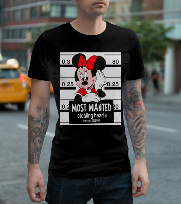 Minnie Most Wanted Stealing Hearts Case No. 2568963 T-Shirt