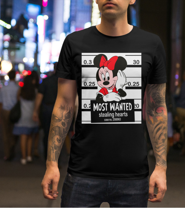 Minnie Most Wanted Stealing Hearts Case No. 2568963 T-Shirt