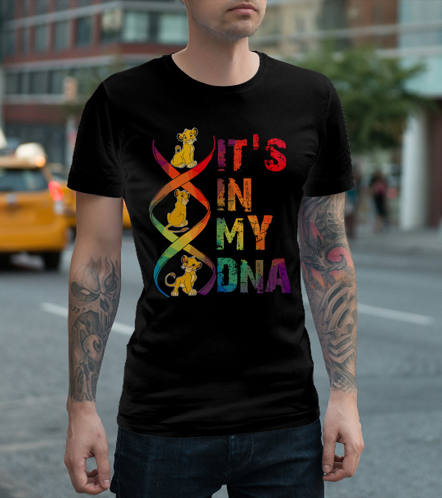 Simba It's In My Dna Rainbow Spiral T-Shirt
