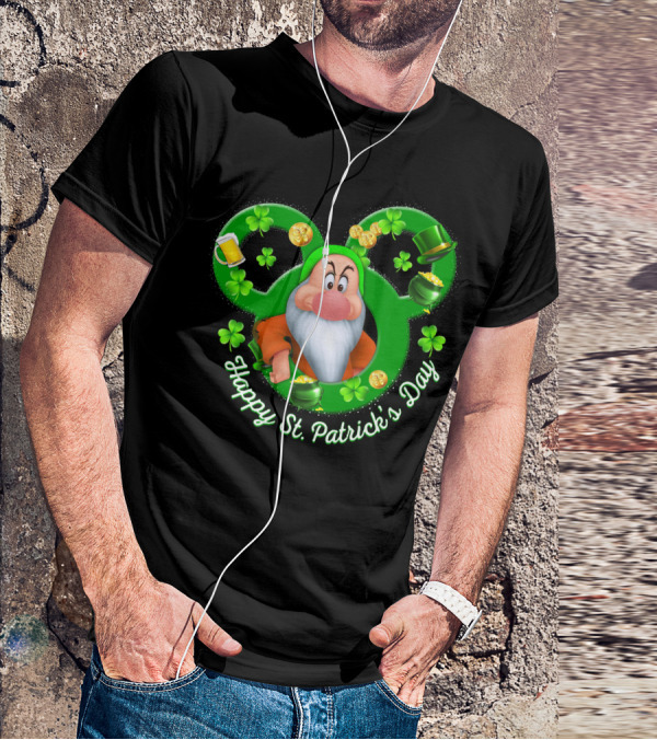 Happy St. Patrick's Day Grumpy Disney Holiday Celebration T-Shirt