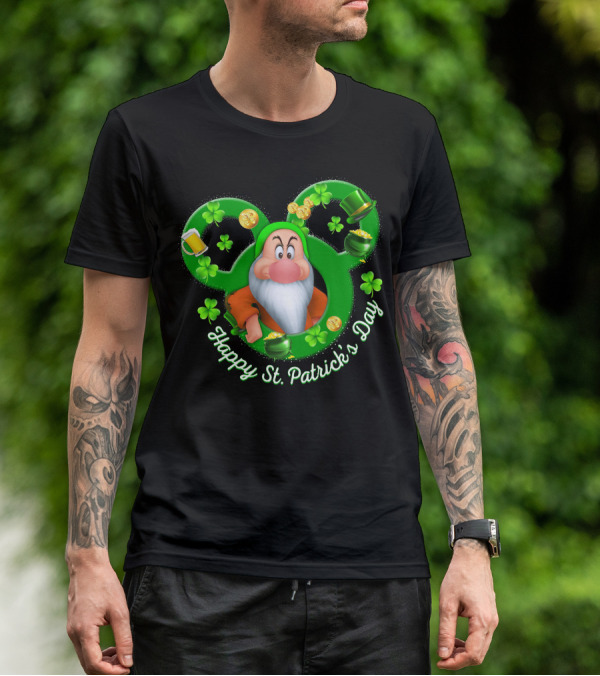 Happy St. Patrick's Day Grumpy Disney Holiday Celebration T-Shirt