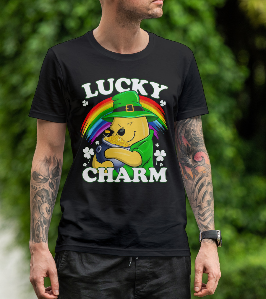 Lucky Charm Rainbow Bear St. Patrick's Day T-Shirt