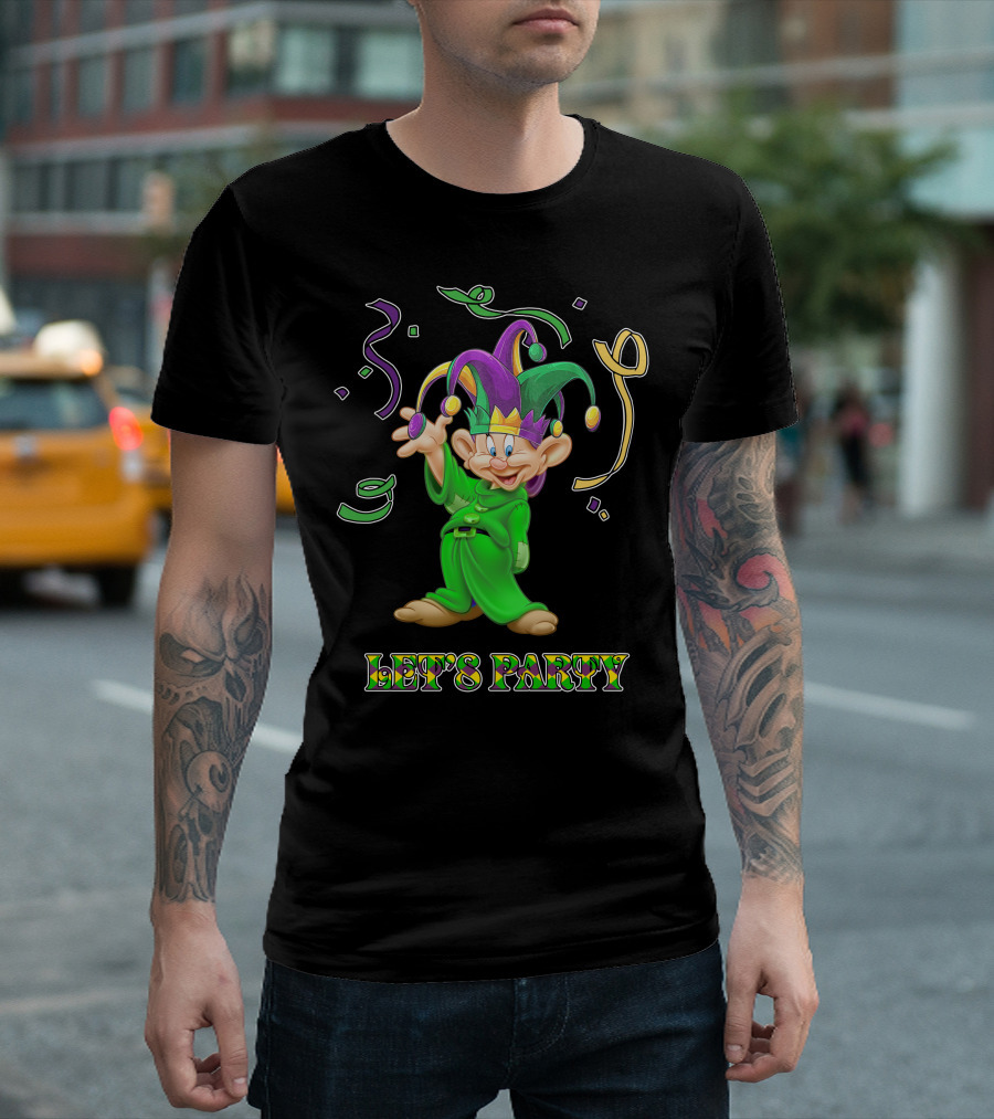 Dopey Let's Party Jester Outfit Celebration T-Shirt
