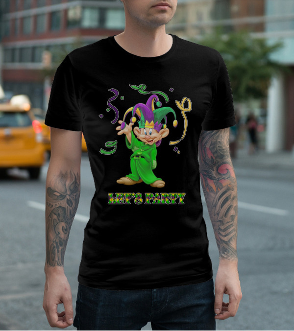 Dopey Let's Party Jester Outfit Celebration T-Shirt