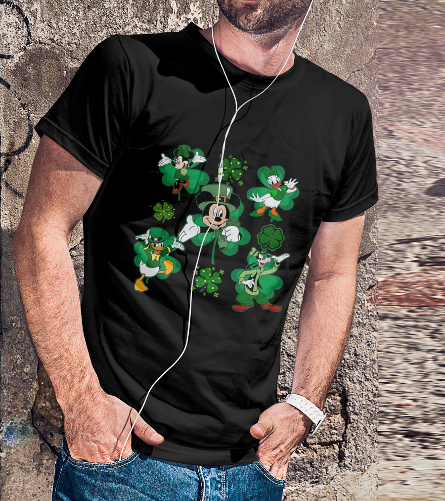 Mickey Friends St. Patrick's Day Shamrock Celebration T-Shirt