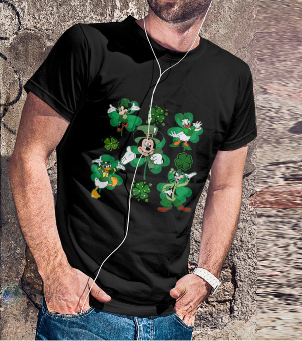 Mickey Friends St. Patrick's Day Shamrock Celebration T-Shirt