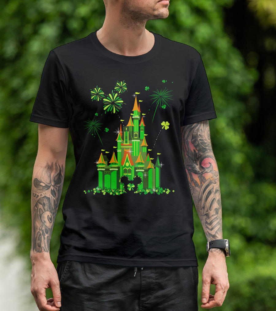PATRICK CASTLE SHAMROCK FIREWORKS T-Shirt
