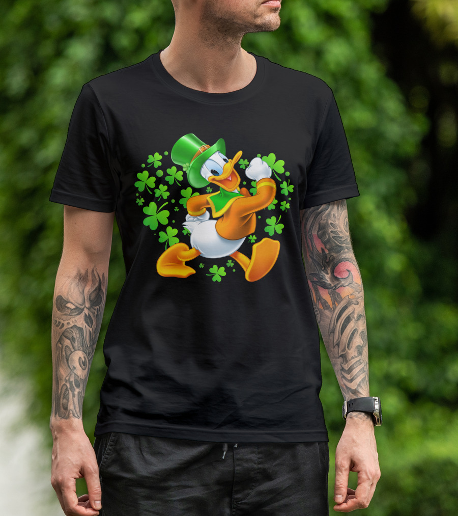 Donald Duck St. Patrick's Day Shamrock Hat T-Shirt