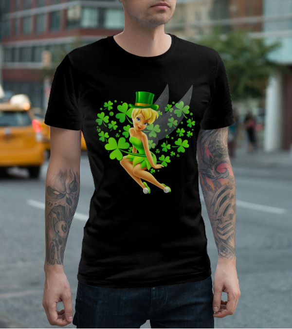 Tinker Bell St. Patrick's Day Shamrock Fairy T-Shirt