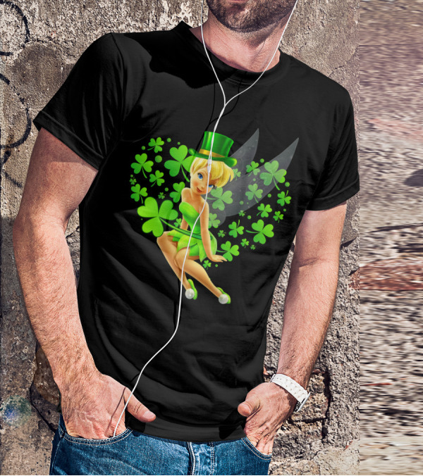 Tinker Bell St. Patrick's Day Shamrock Fairy T-Shirt