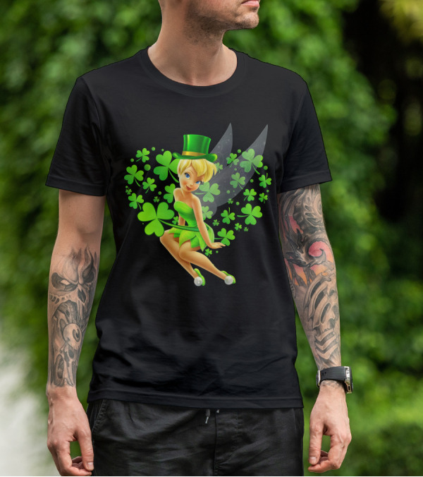 Tinker Bell St. Patrick's Day Shamrock Fairy T-Shirt