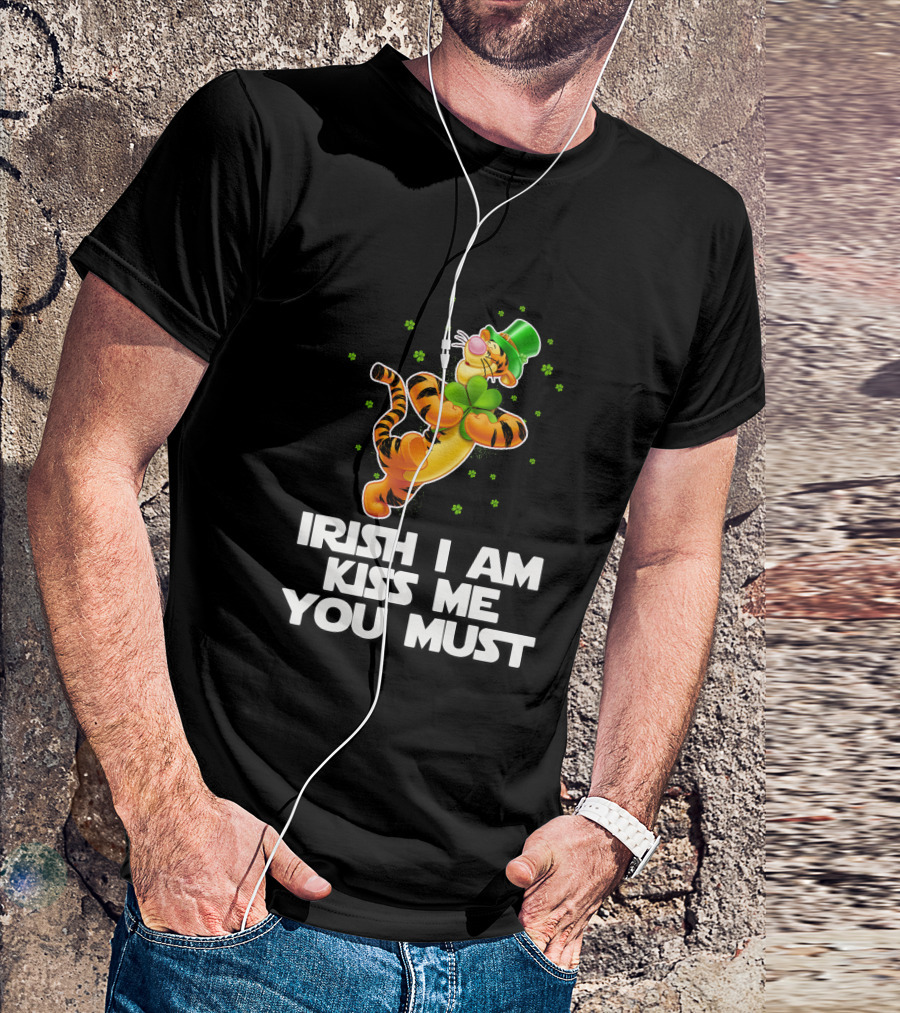 Tigger Irish I Am Kiss Me You Must St. Patrick's Day Clover T-Shirt