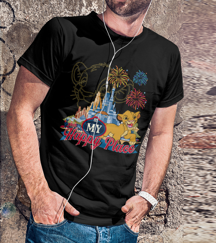Simba My Happy Place Fireworks Magic Castle T-Shirt