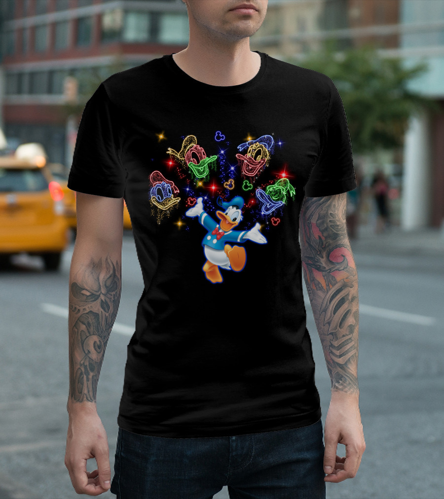 Donald Duck Neon Expressions Disney Favorites T-Shirt