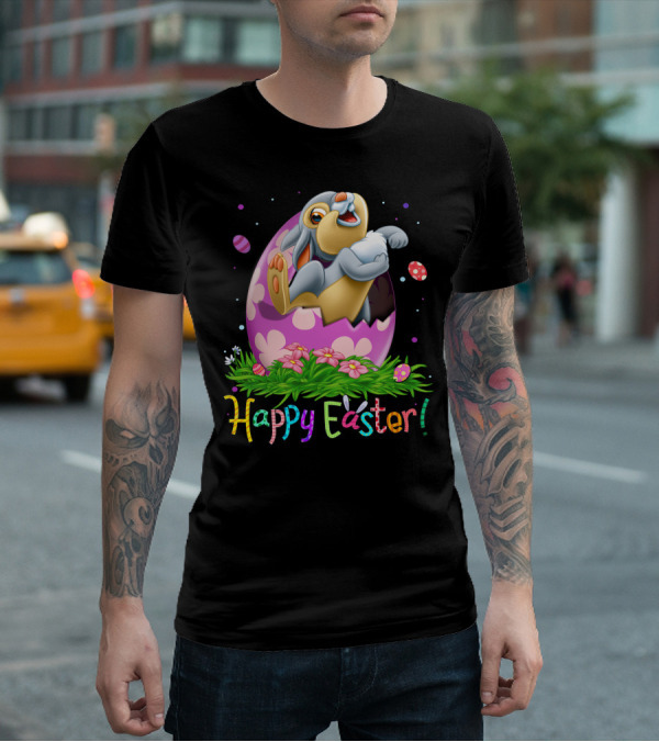 Happy Easter Thumper Easter Egg Rabbit T-Shirt