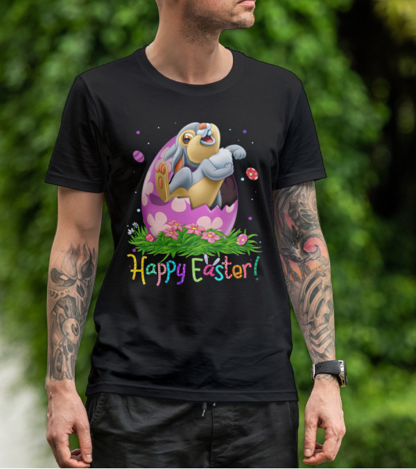 Happy Easter Thumper Easter Egg Rabbit T-Shirt