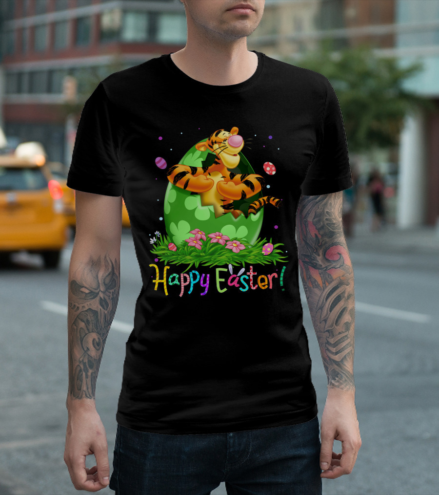 Tigger Happy Easter Egg Hunt Celebration T-Shirt