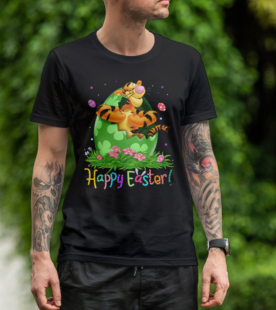 Tigger Happy Easter Egg Hunt Celebration T-Shirt
