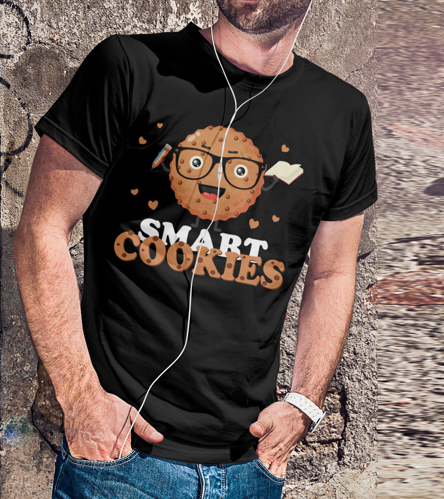 SMART COOKIES Book Pencil Glasses T-Shirt