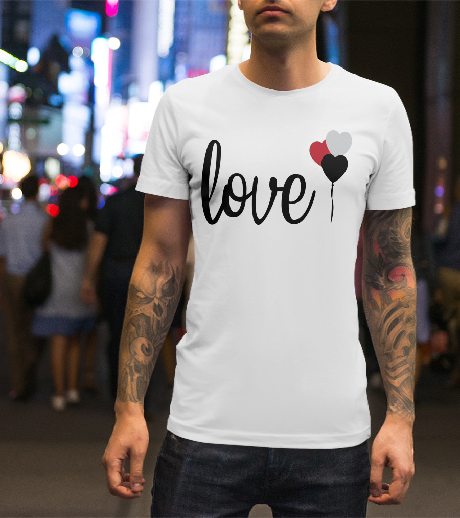 Love Heart Balloons T-Shirt