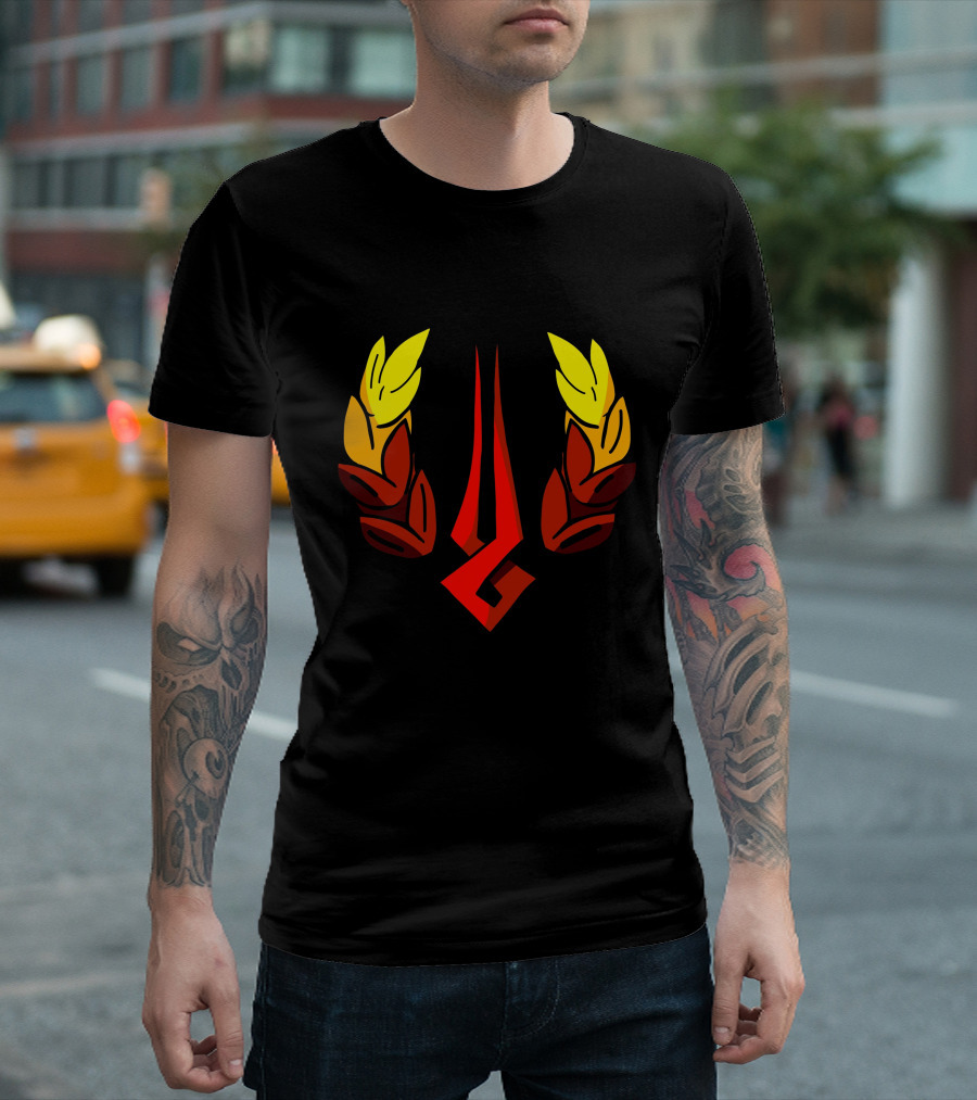 Hades Zagreus Icon With Red Laurel Symbols T-Shirt